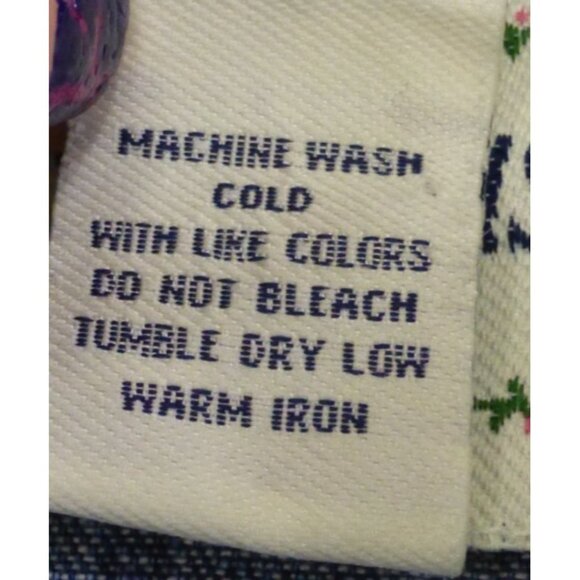 VTG Tantrums Womens Embroidered Denim Jacket XL Button-Up Floral Design - Picture 9 of 13